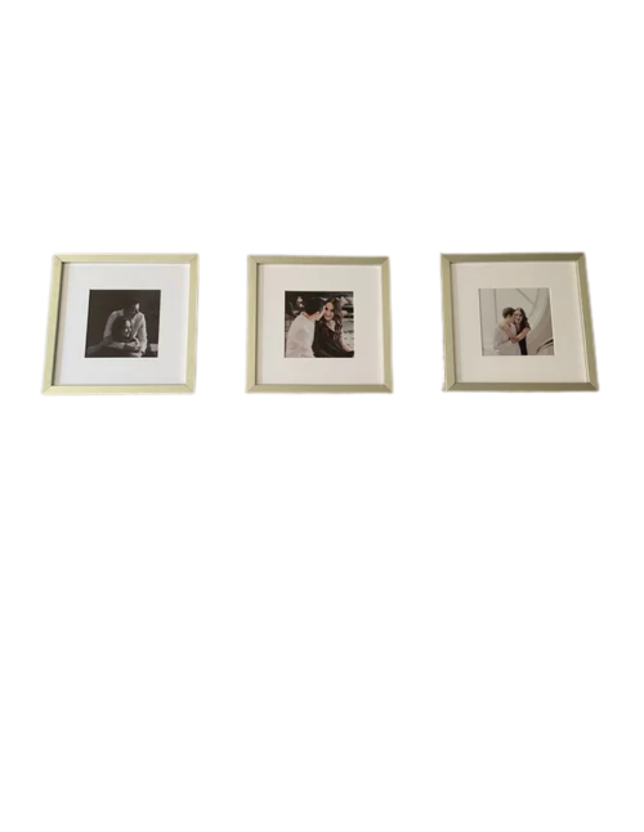 Set 3 Marcos Para Fotografía 15x15cm Con Marialuisa