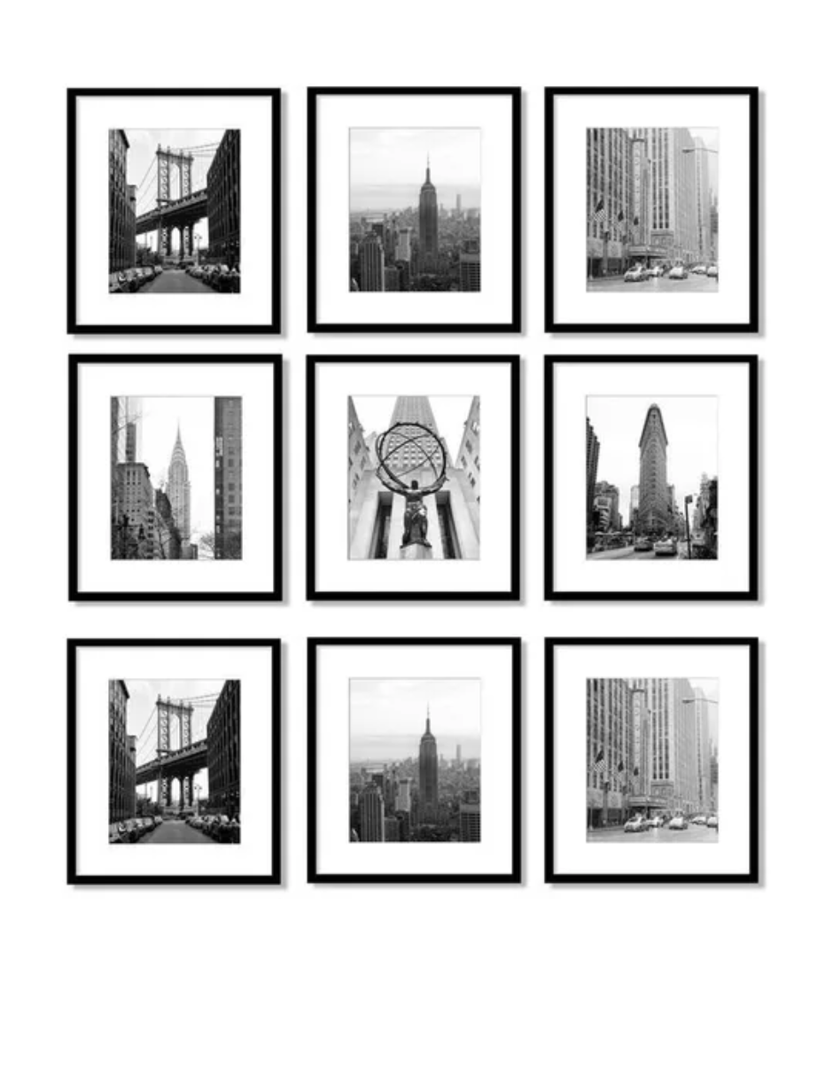 Set 9 Marcos Para Fotografía 50x50cm Con Marialuisa