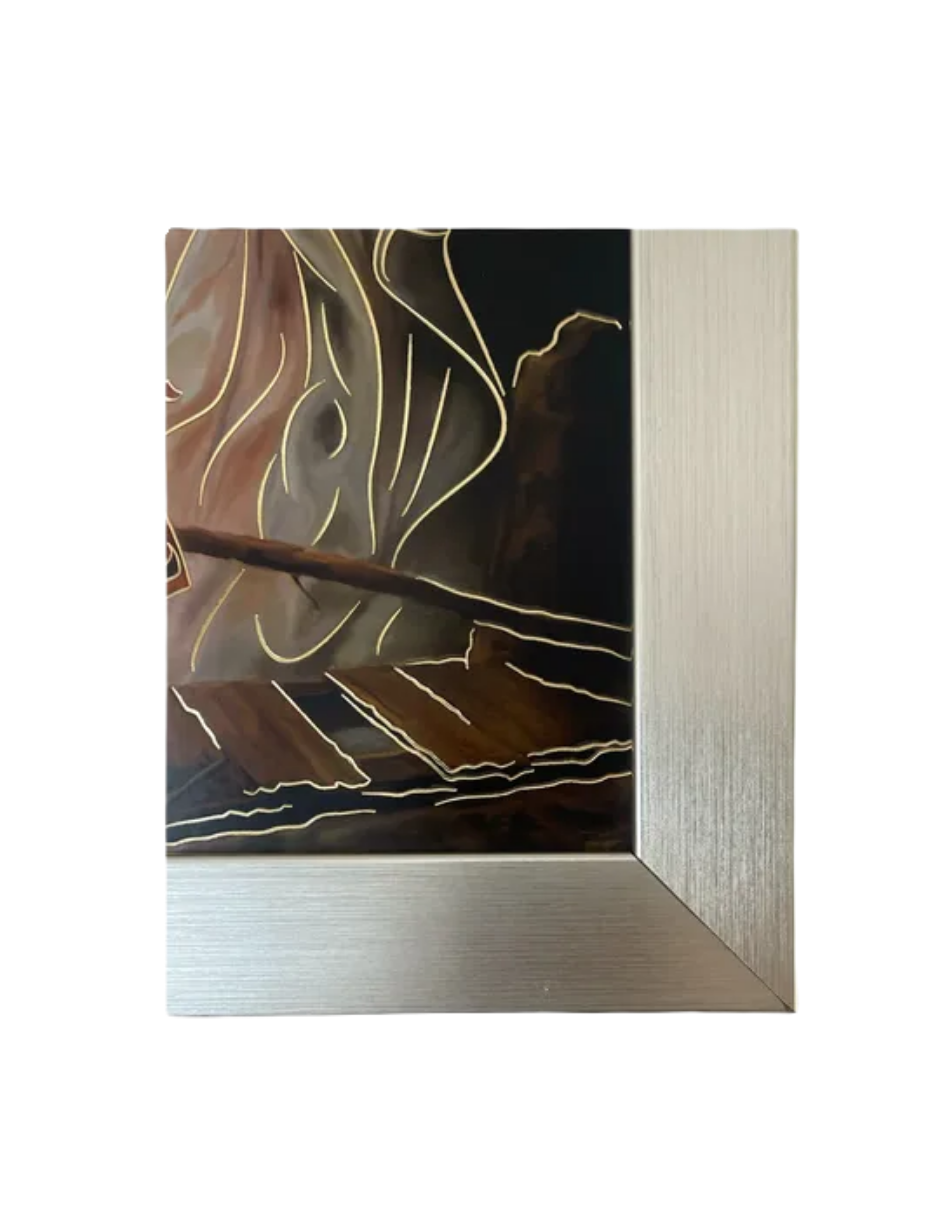 Cuadro Ángel De La Guarda 29x34 Marco Liso