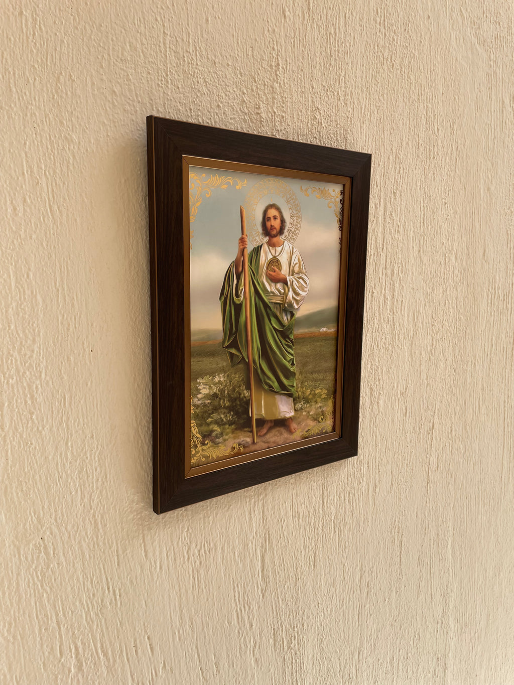 Cuadro San Judas Tadeo 36x48cm Marco Liso