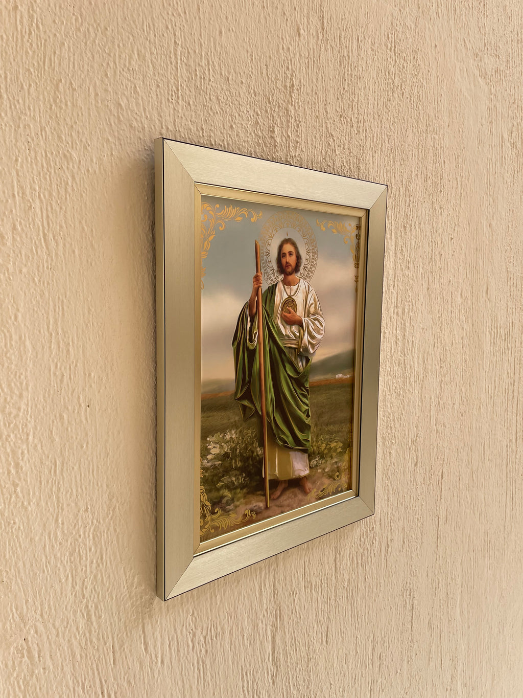 Cuadro San Judas Tadeo 36x48cm Marco Liso