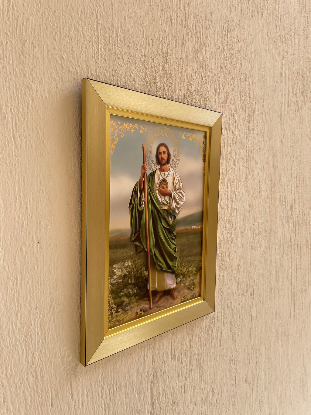 Cuadro San Judas Tadeo 36x48cm Marco Liso