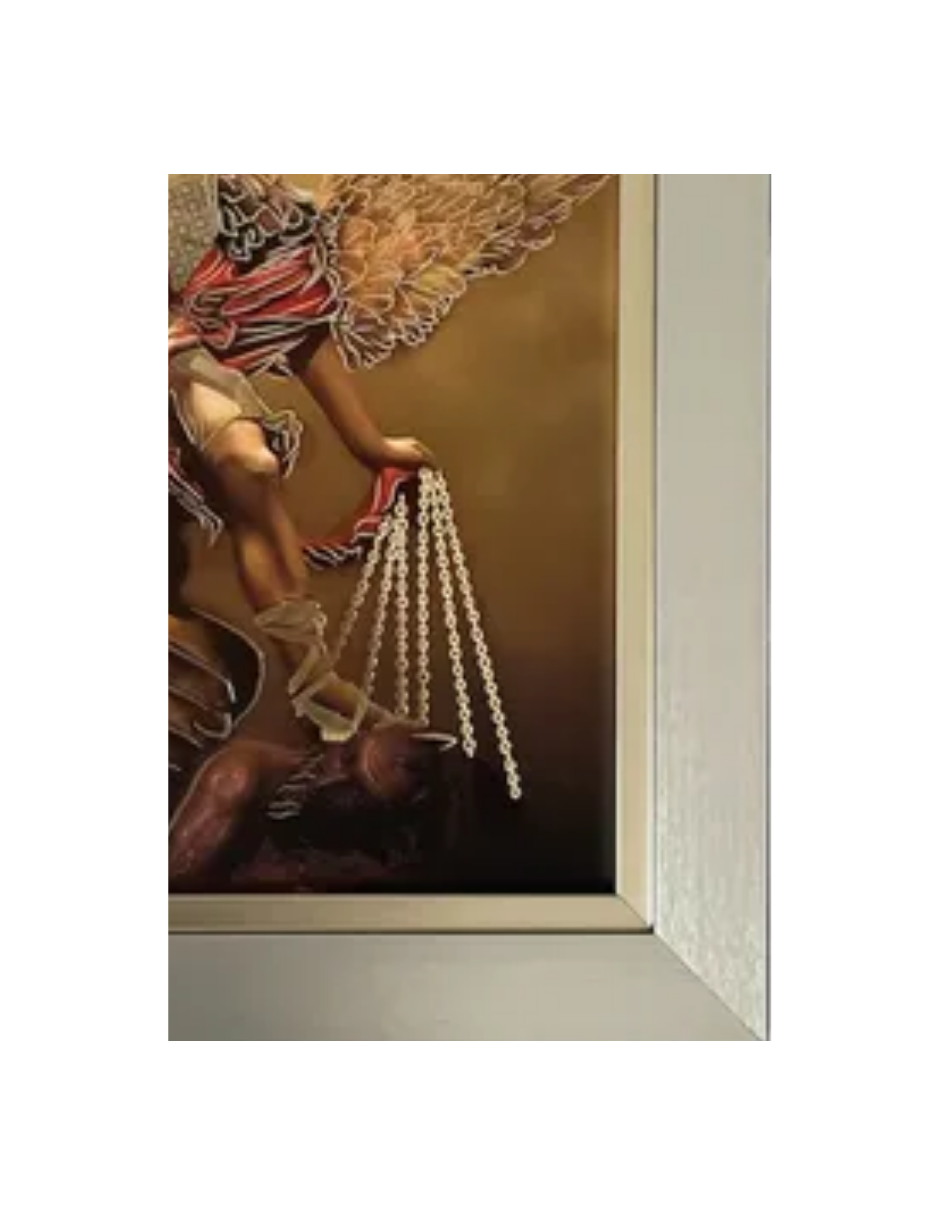 Cuadro San Miguel Arcángel 36x48cm Marco Liso