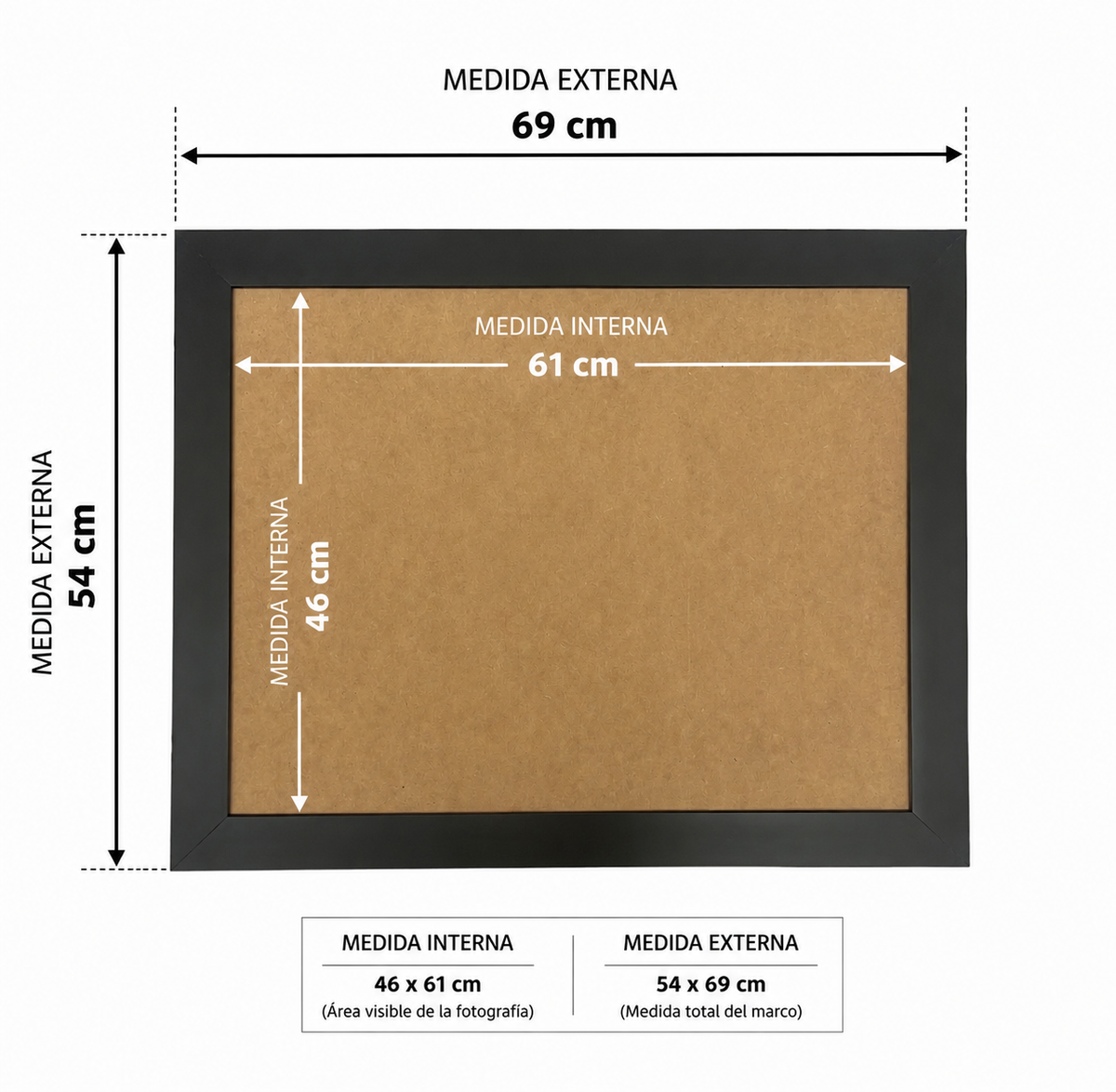 Marco Para Rompecabezas 46x61cm