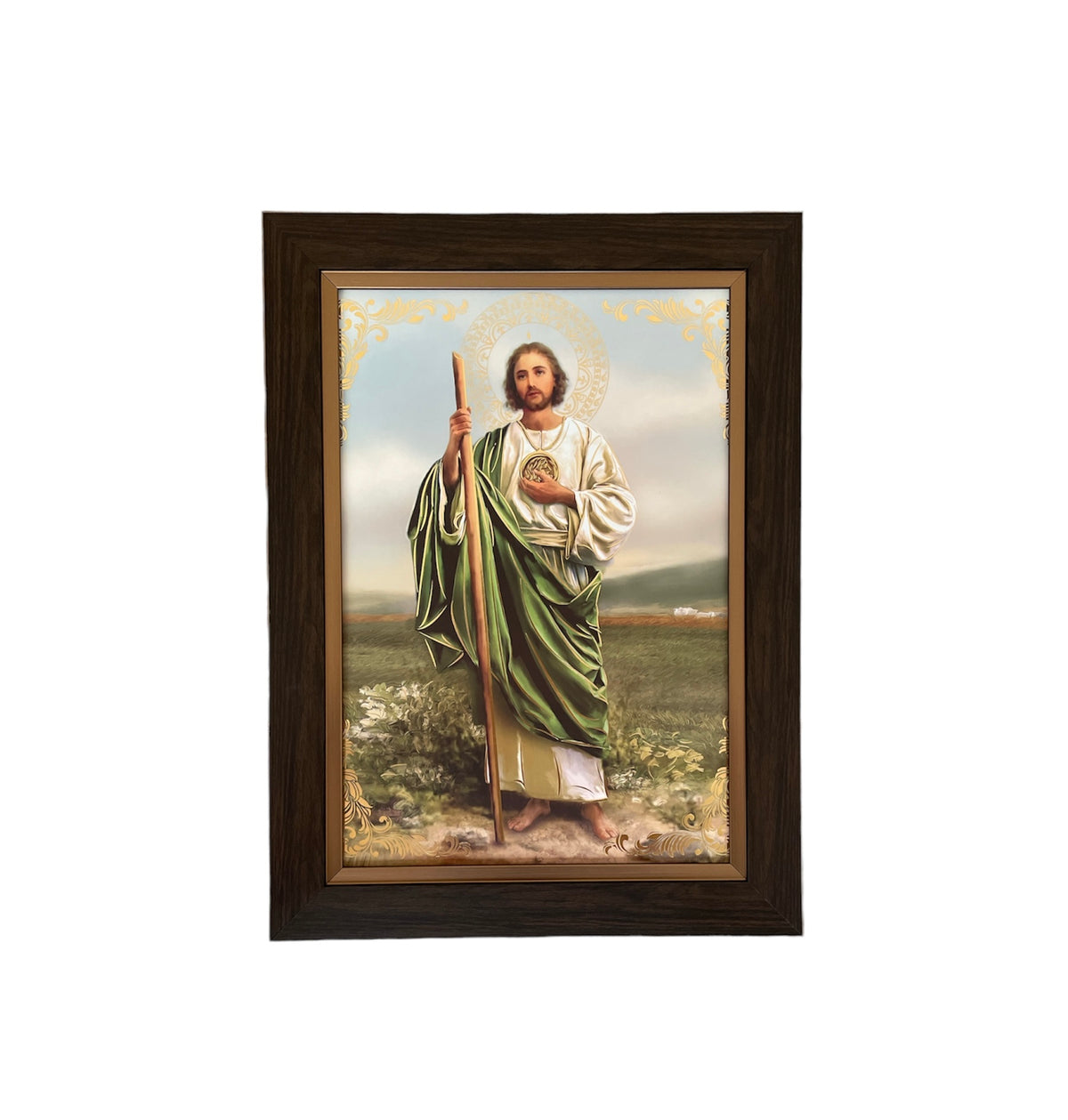 Cuadro San Judas Tadeo 36x48cm Marco Liso