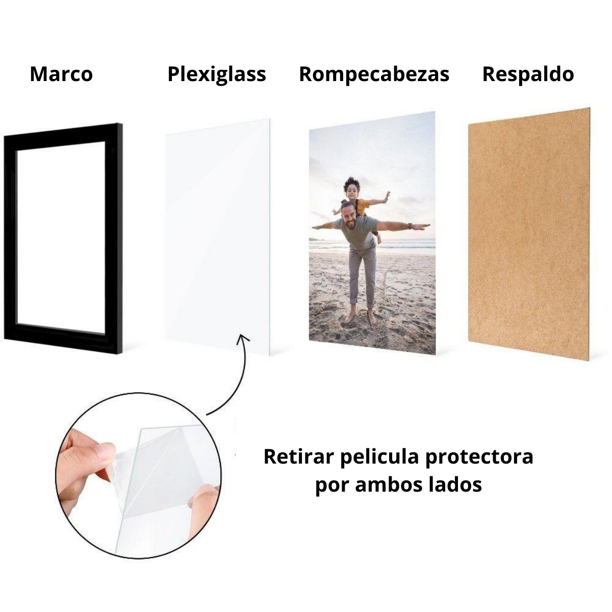 Marco Para Rompecabezas 50x70cm