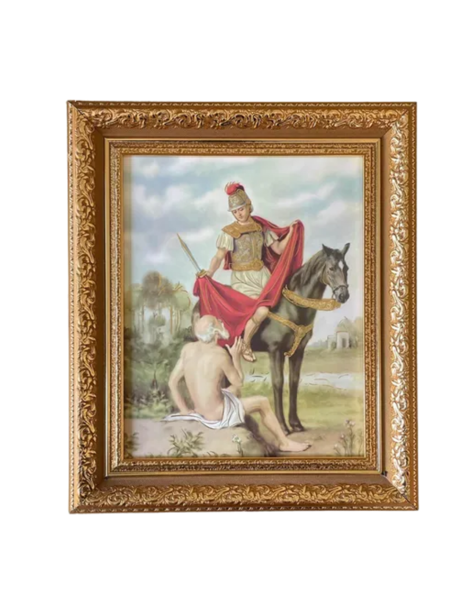 Cuadro San Martín Caballero 29x34