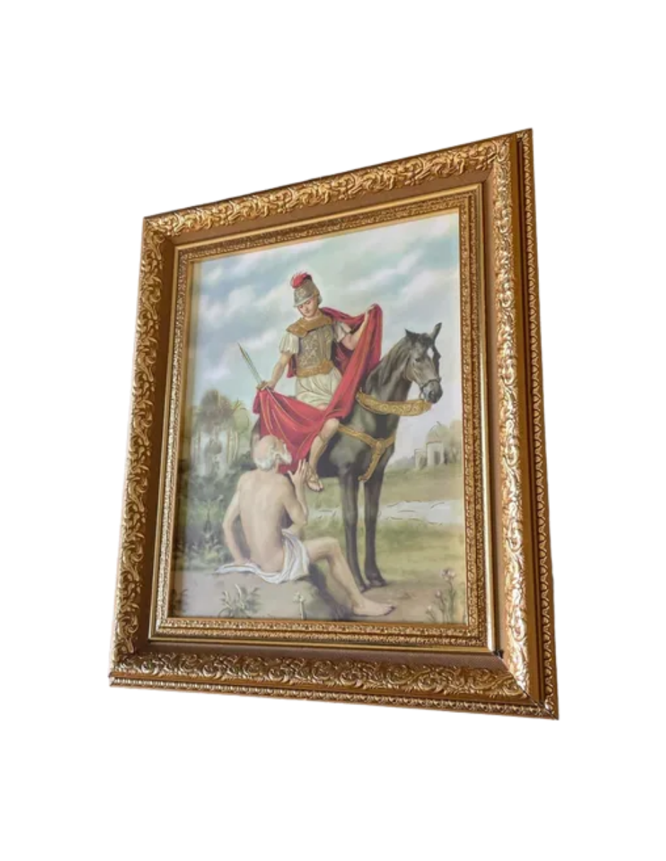 Cuadro San Martín Caballero 29x34