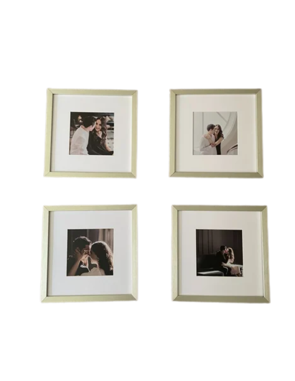 Set 4 Marcos Para Fotografía 15x15cm Con Marialuisa