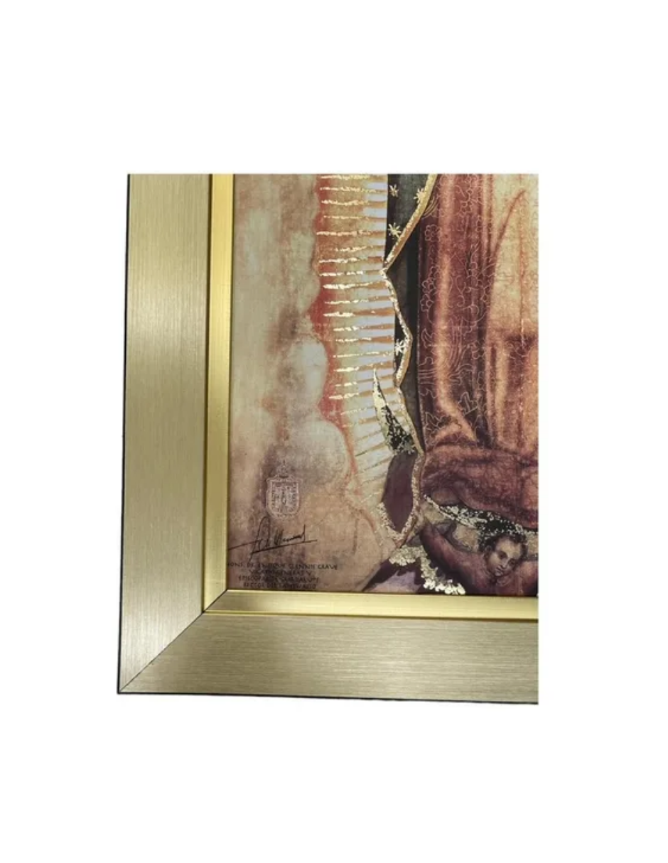Cuadro Virgen De Guadalupe 36x48  Marco Liso