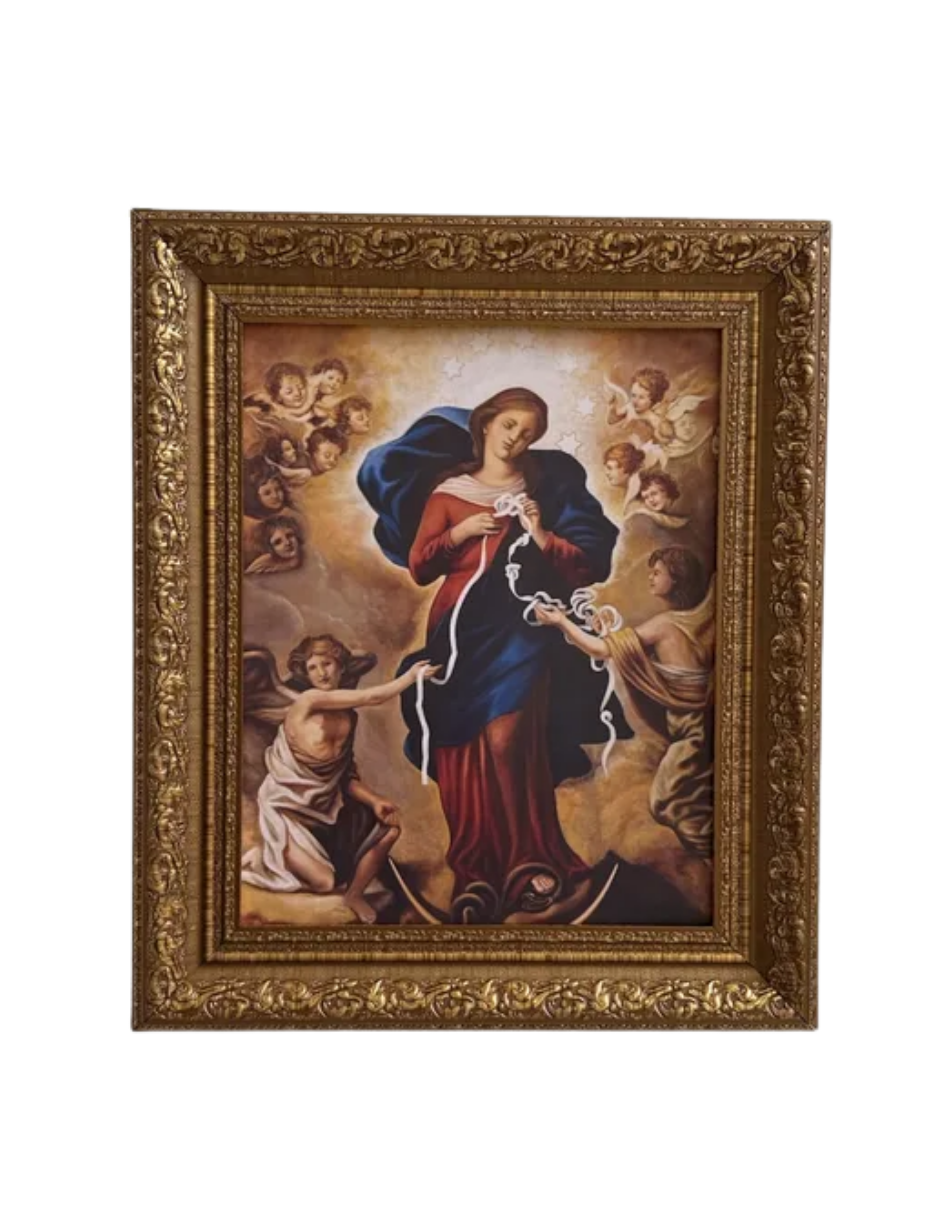 Cuadro Virgen Desatanudos 29x34