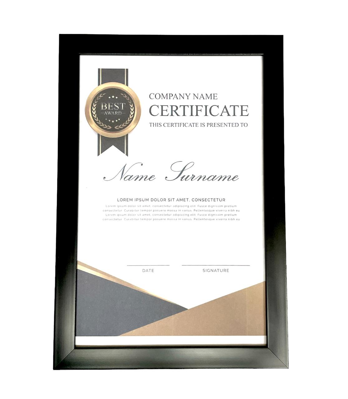 Marco Para Título  28x43 Doble Carta, Con Doble Mica