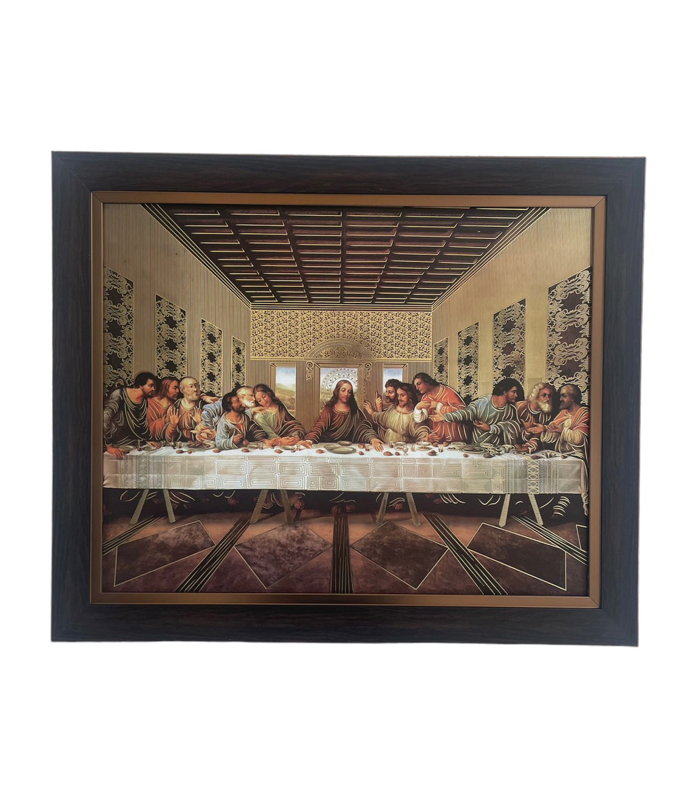 Cuadro Ultima Cena Da Vinci 48x58cm