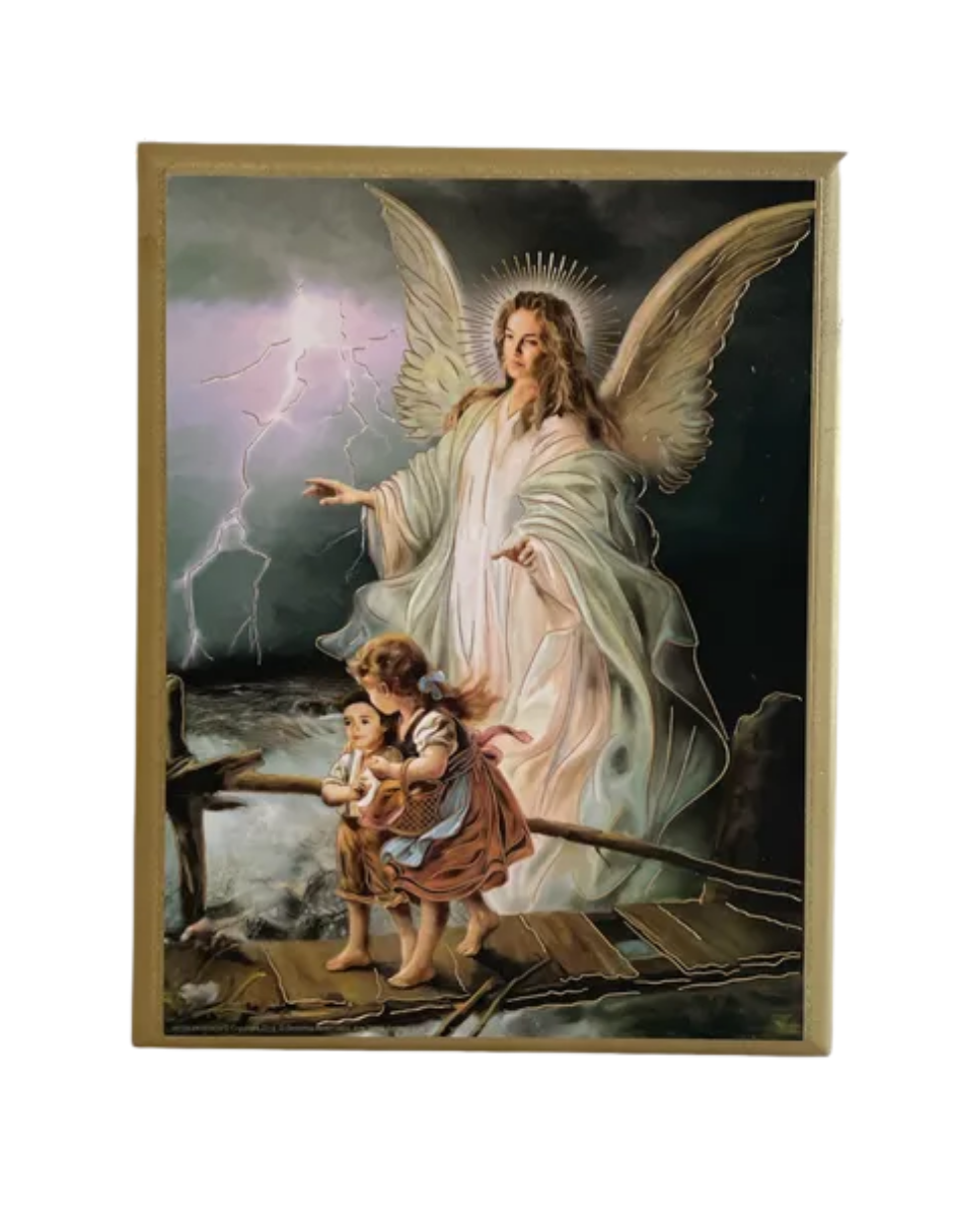 Cuadro Portarretrato Religioso 17x22 Madera