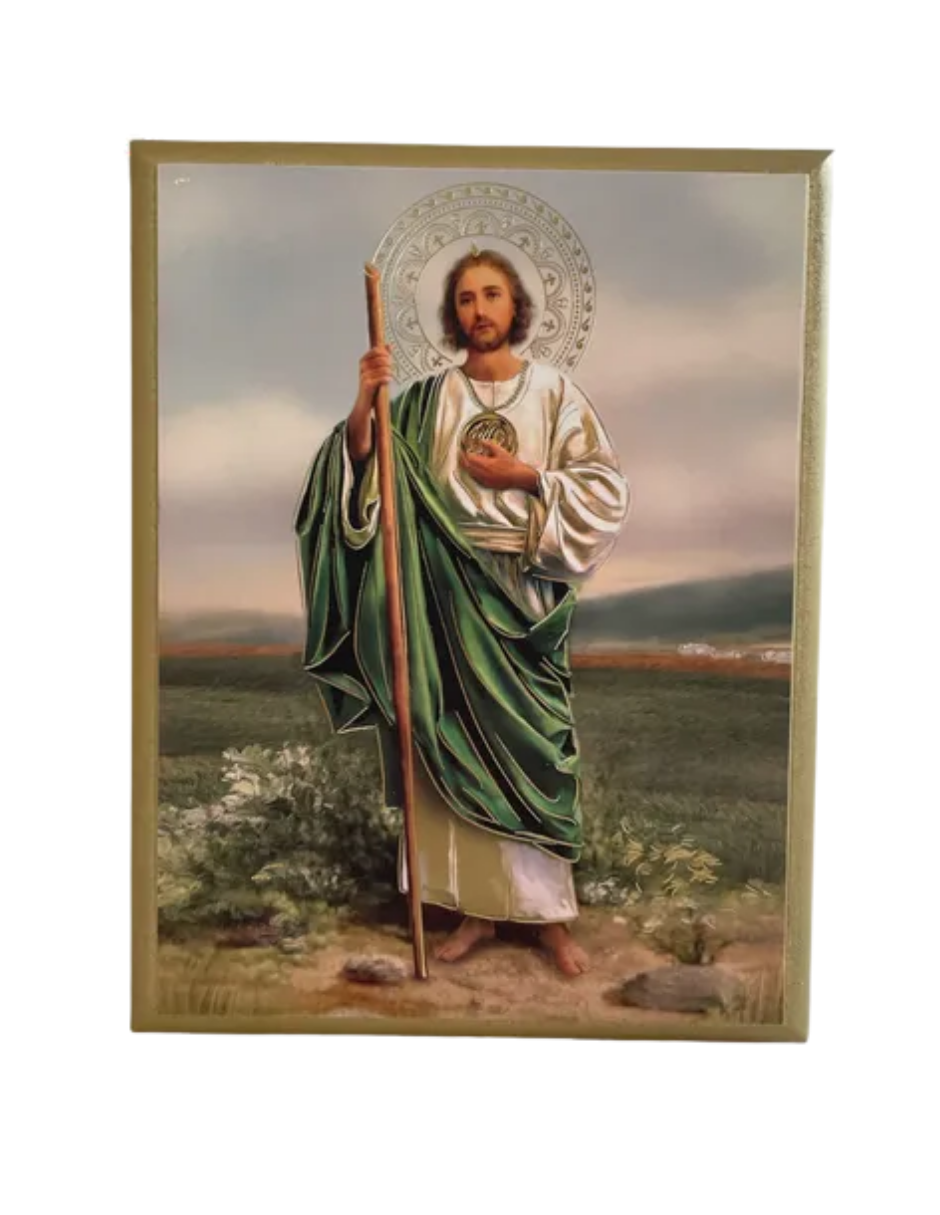 Cuadro Portarretrato Religioso 17x22 Madera