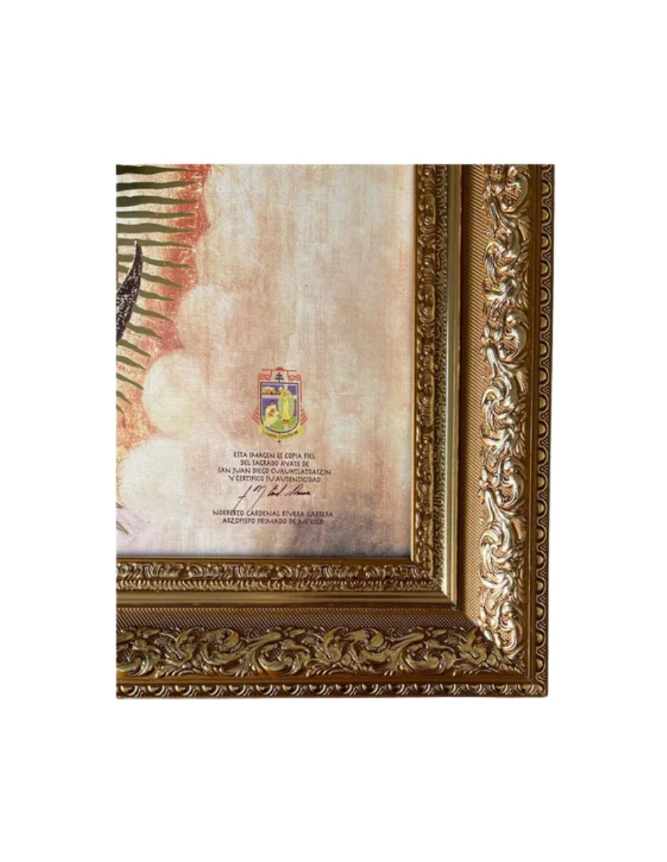 Cuadro Virgen De Guadalupe 50x60cm Copia Fiel