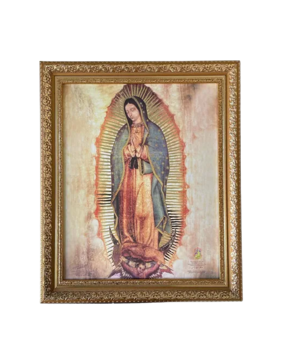 Cuadro Virgen De Guadalupe 50x60cm Copia Fiel