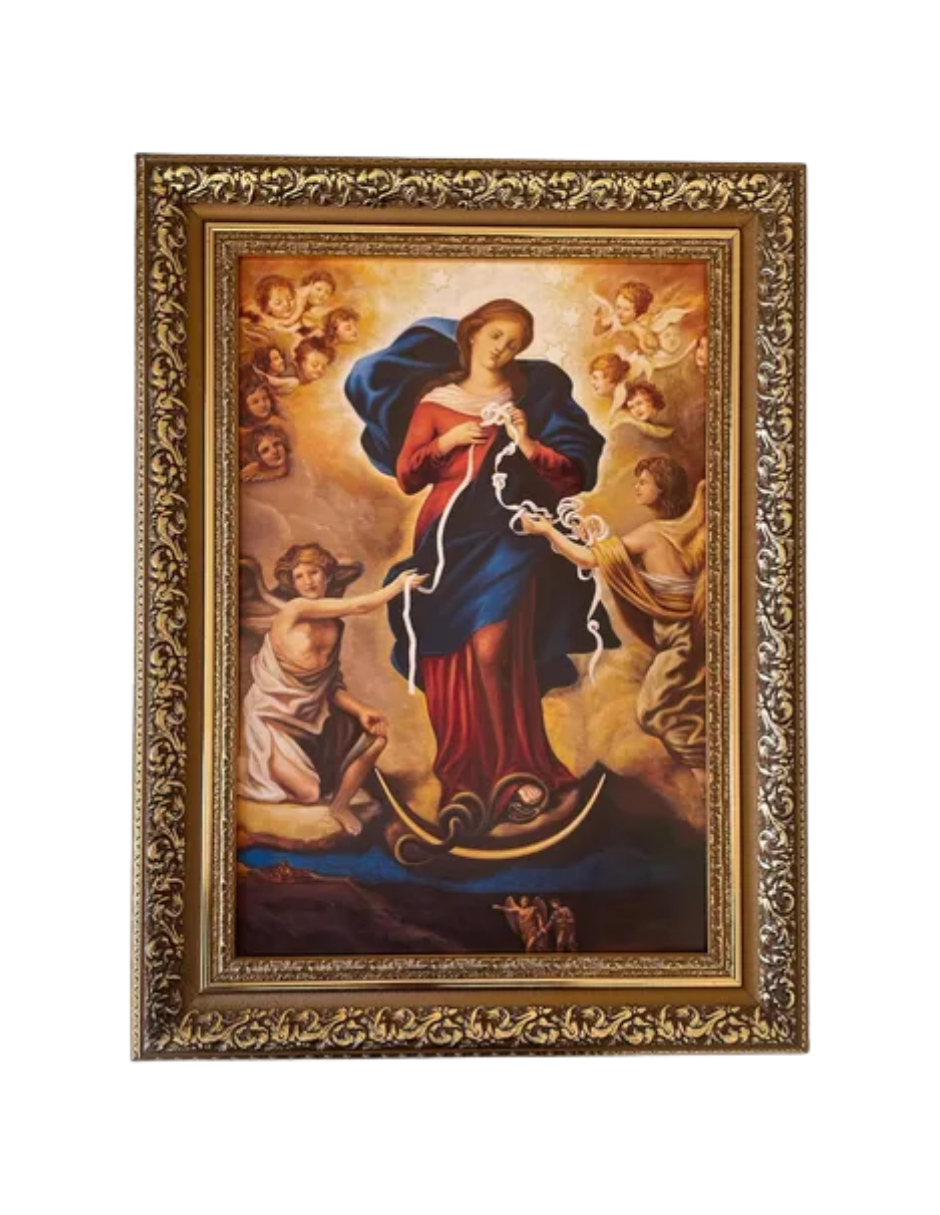 Cuadro Virgen Desatanudos 38x50